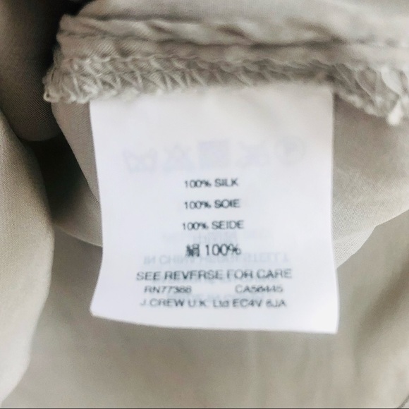NWT | J. Crew | Silk Button Down Top - Picture 4 of 4